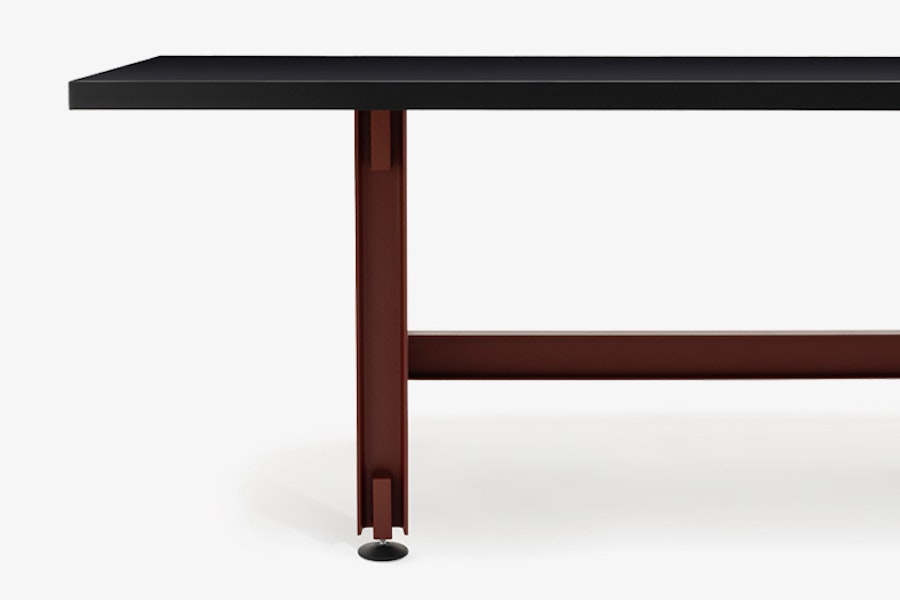 BEAM TABLE Konstantin Grcic Grey background