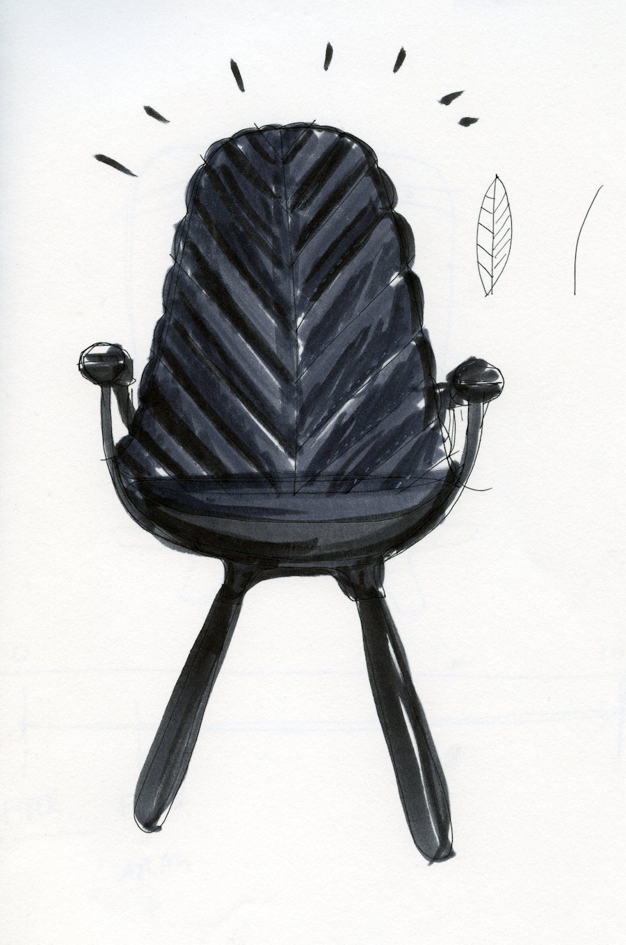 Page 164 408 Tudor Chair Sketch